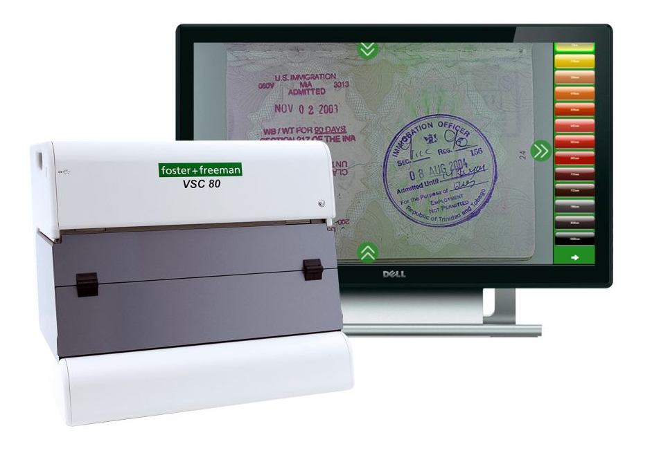 VSC80i Intelligent Touch Screen Document examination system