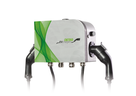 Wallbox Apache Smart T2TC AC elektromos autótöltő fali doboz, 2x22 kW