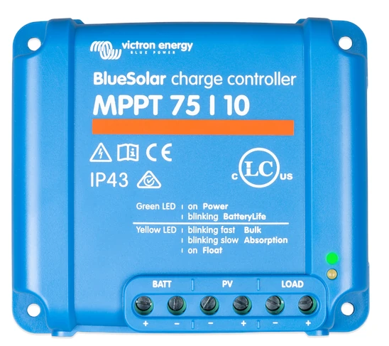 Victron Energy BlueSolar MPPT 75/10 napelem töltésvezérlő